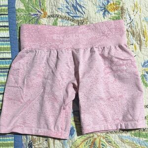 NVGTN Baby Pink Digital Seamless Shorts
